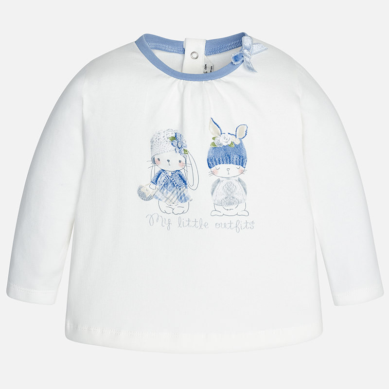 dívčí tričko s dlouhým rukávem