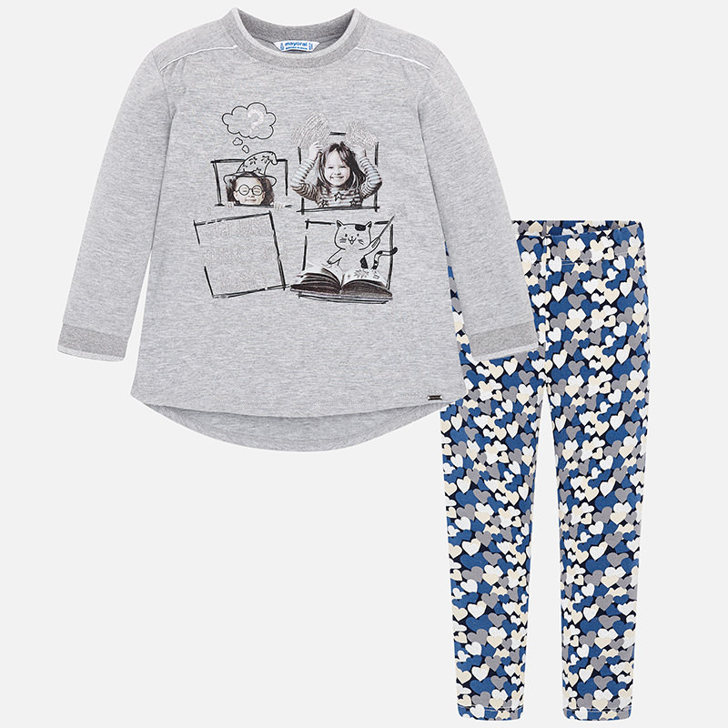 Dívčí set-tričko, legíny